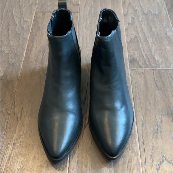 Frank and Oak black leather booties - Picture 2 of 4